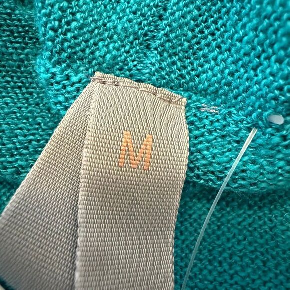 Melissa McCarthy Seven7 Cardigan Sweater Long Open Turquoise Size M NWT Casual - Picture 15 of 15